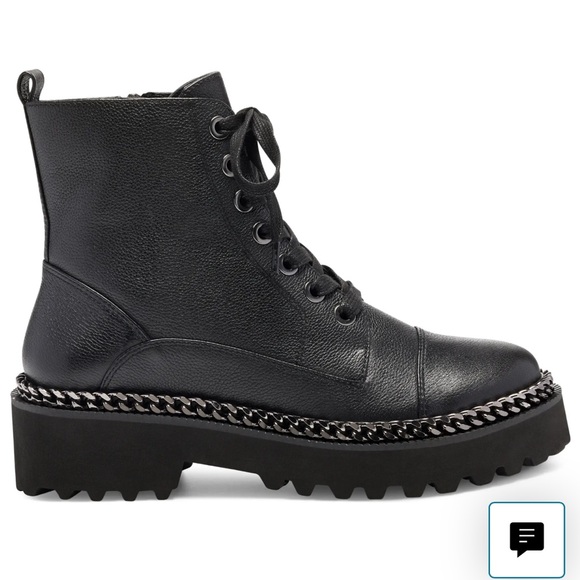 VINCE CAMUTO Mindita Chain Trim Combat Boot - Picture 2 of 13